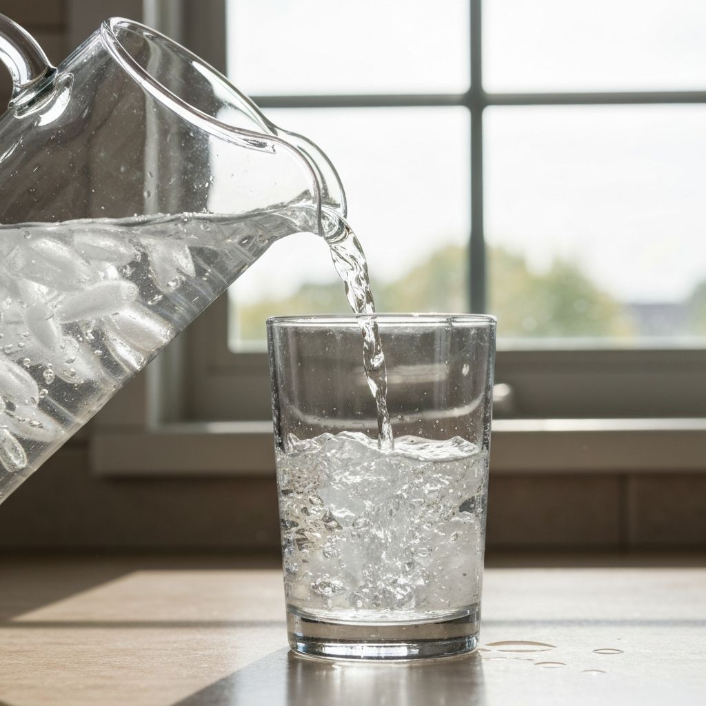 Clear water representing hydration